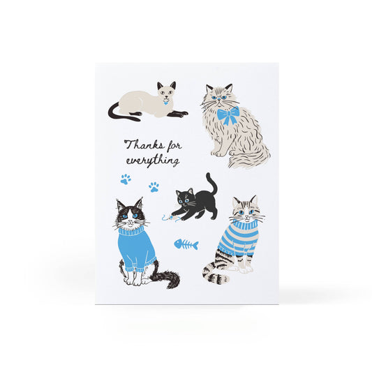 Thank You Cats Greeting Card