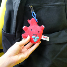 Load image into Gallery viewer, Heart Bag Charm 4&quot; Plush Keychain
