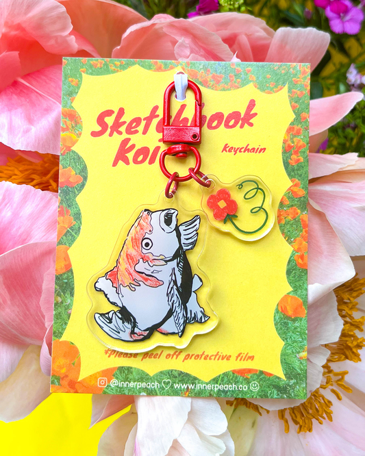 Sketchbook Koi Keychain