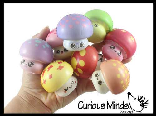 Cute Mushroom Micro Slow Rise Squishy Toys - Front & Company: Gift Store