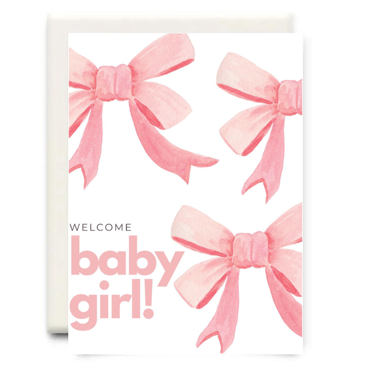 Welcome Baby Girl | Baby Greeting Card