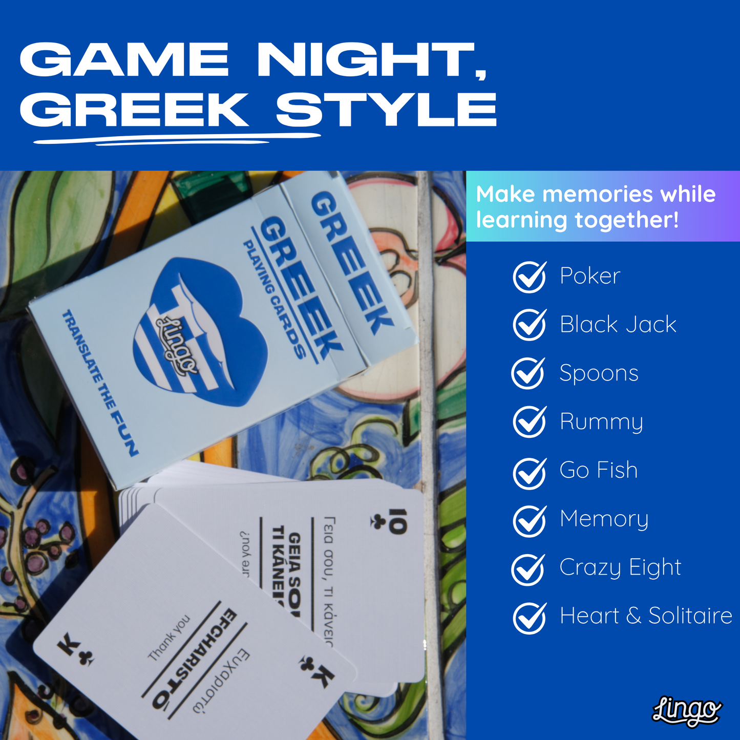 Greek Travel Playing Cards