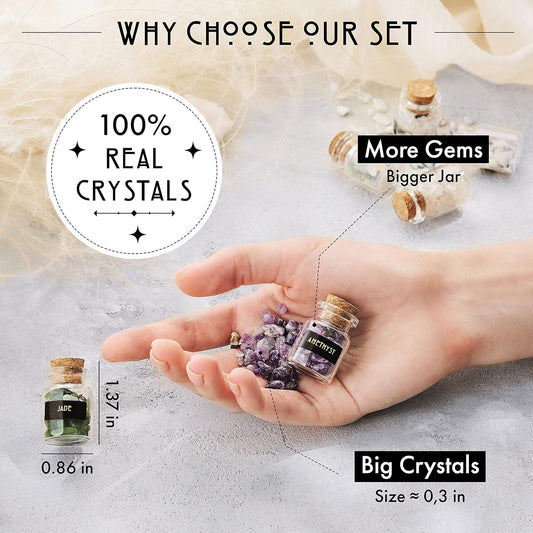 Gemstone and Crystals Bottles