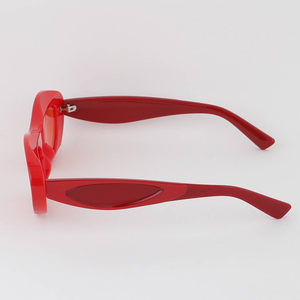 Two Toned Retro Round Sunglasses
