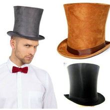 Load image into Gallery viewer, Bell Top Hat Fancy Dress Victorian Hard Hat Halloween
