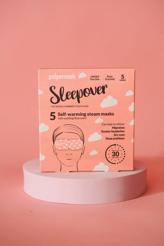 Sleepover Self-Heating Rose Scented Eye Masks - 5 Pack