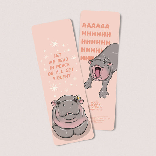 Let Me Read In Peace Moo Deng Bookmark