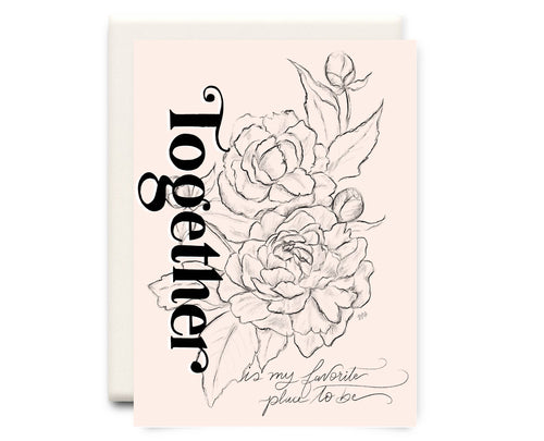 Together Rose | Love Greeting Card - Front & Company: Gift Store