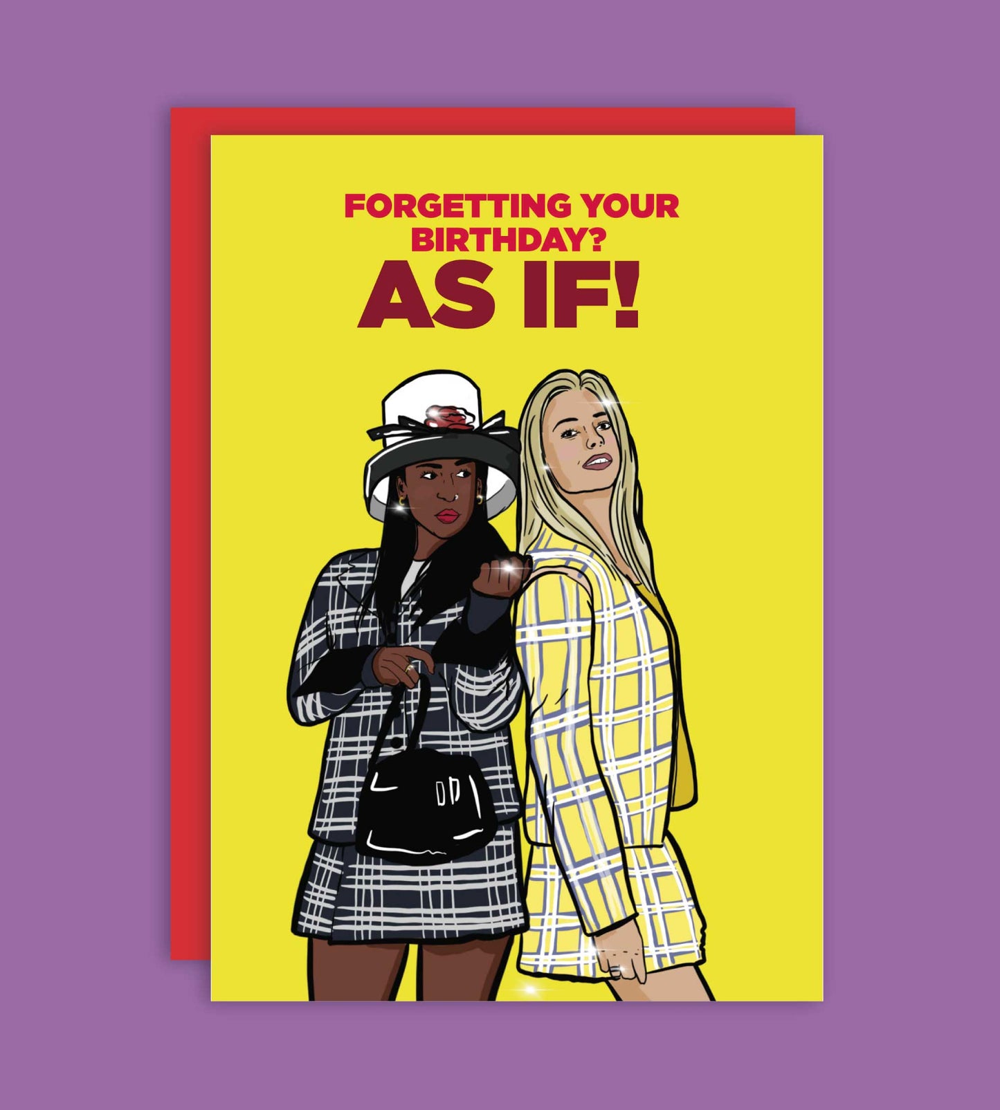 As If! Funny 90's Birthday Greeting Card