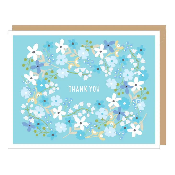 Periwinkle Thank You Card