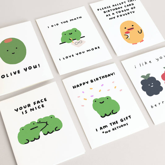 Hilarious Frog Birthday Card - I Am The GIft, No Returns