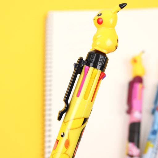 Pokemon Mascot 8-Color Ballpoint Pen Pikachu Topper