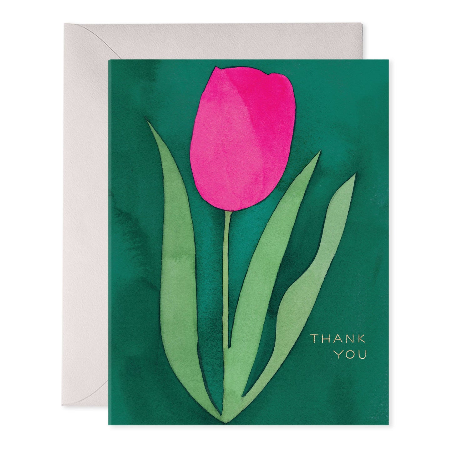 Pink Tulip Thank You Cards
