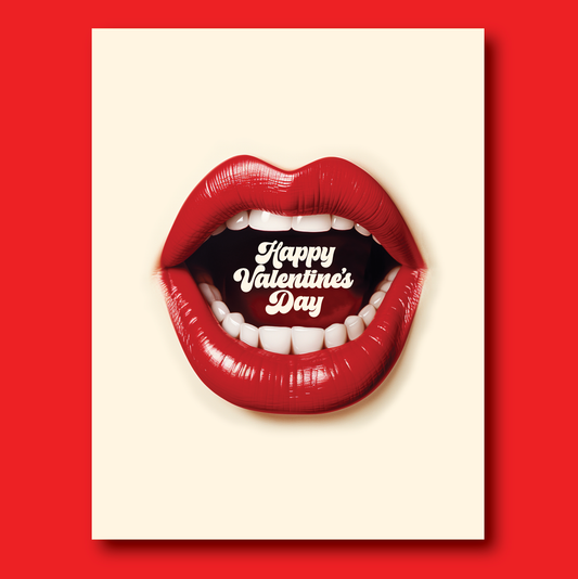 BIG MOUTH valentine card