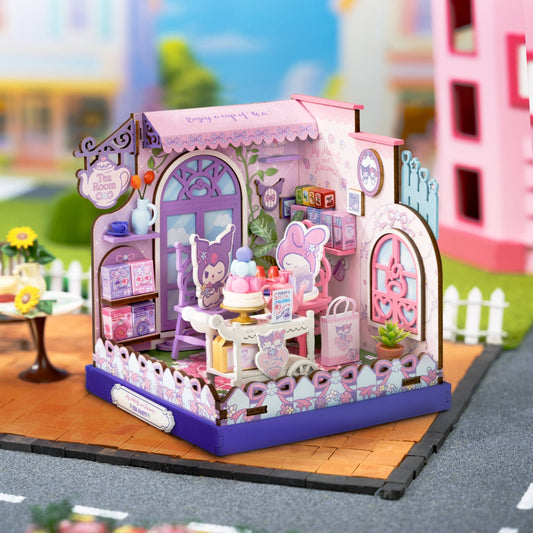 My Melody and Kuromi Tea Party - DIY Miniature House Kit
