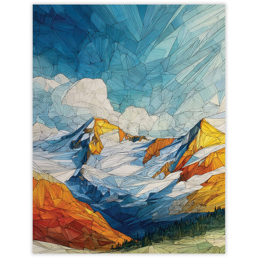 Saddle Mountain - Recycled Blank Notecard for Outdoor Fans