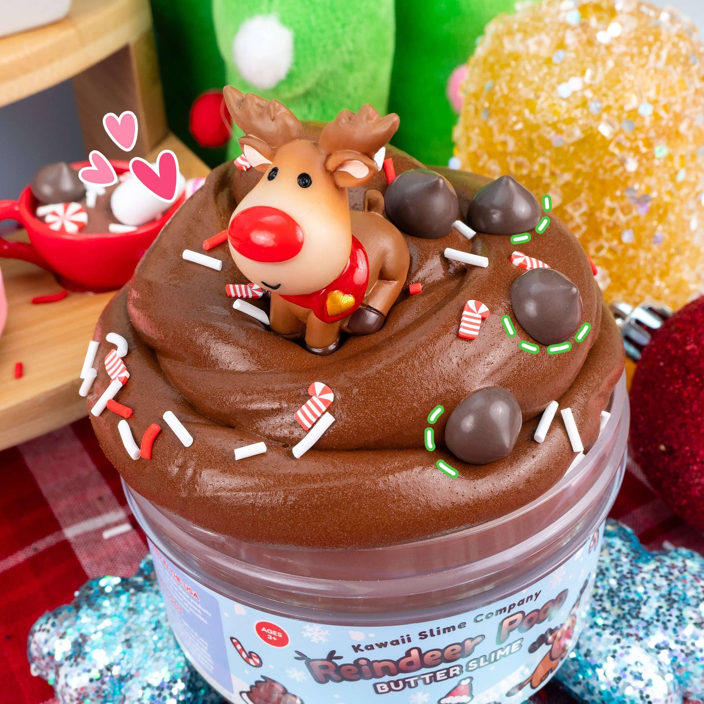 Reindeer Poop Butter Signature Dome Slime