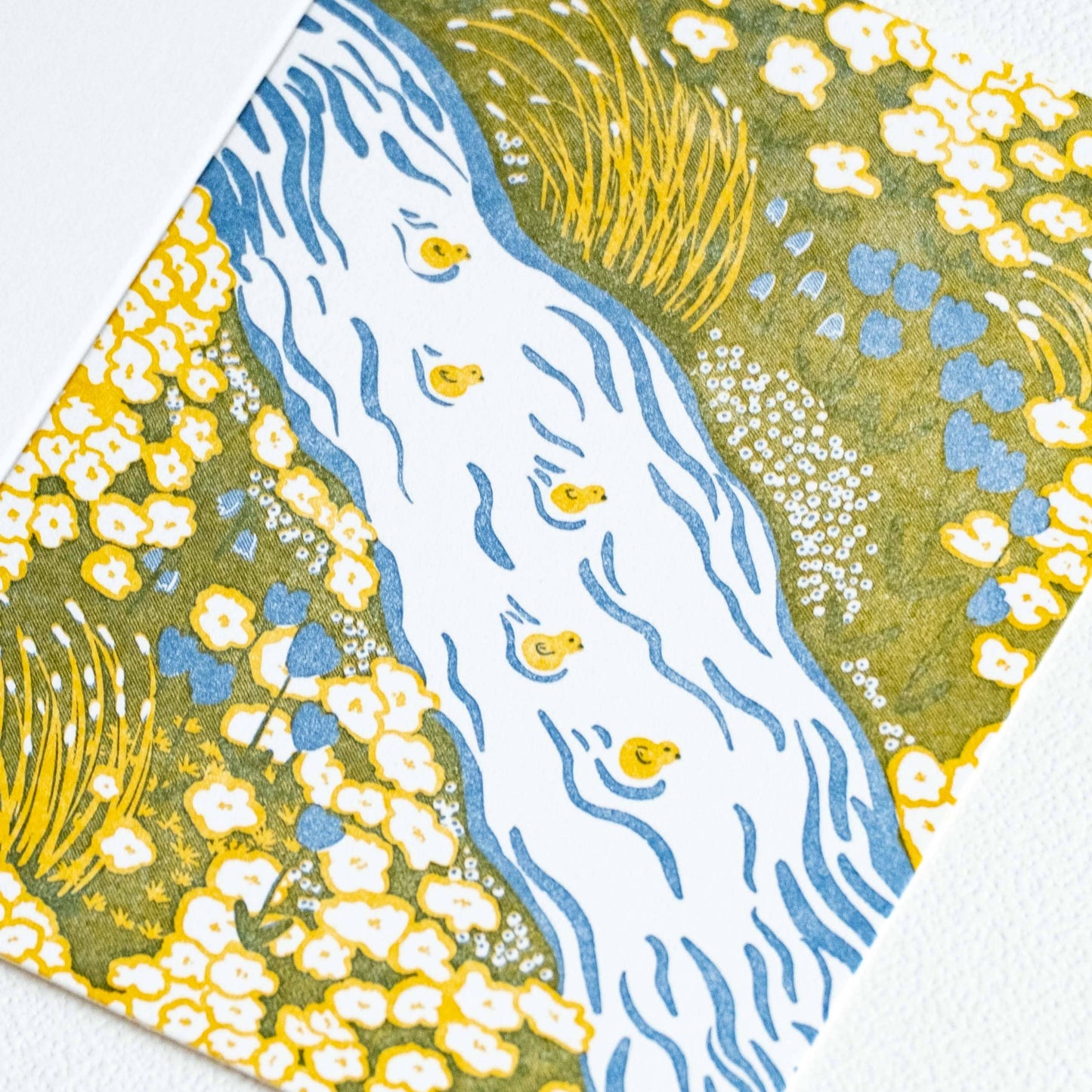 Ducks stream | Blank | Letterpress Card