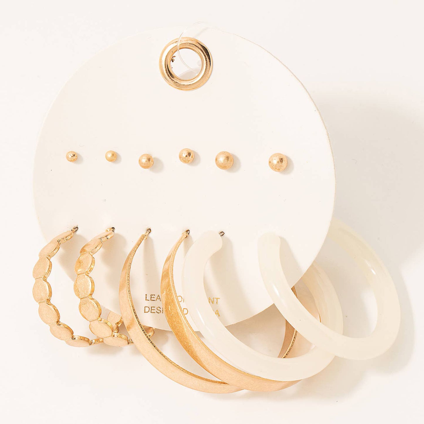 Matte Assorted Hoop Earrings Set
