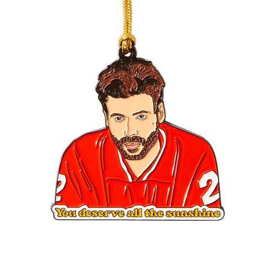 Heated Rivalry You Deserve Sunshine Enamel Holiday Ornament