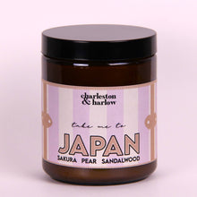 Load image into Gallery viewer, JAPAN: Sakura, Pear + Sandalwood 8oz Soy Candle FERNWEH
