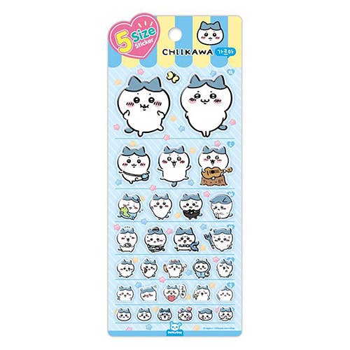 Chiikawa & Friends 5 Sizes Jelly Coating Deco Stickers