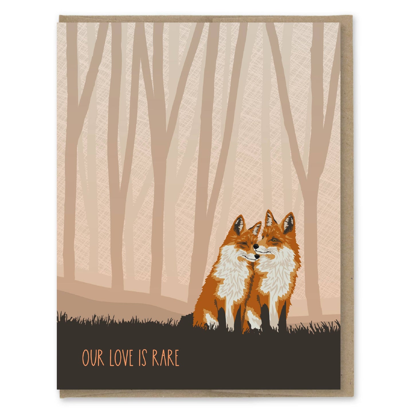 Foxes Rare Love Card