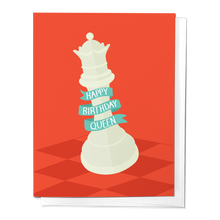 Load image into Gallery viewer, Happy Birthday Queen Chess, Queens Gambit Greeting Card
