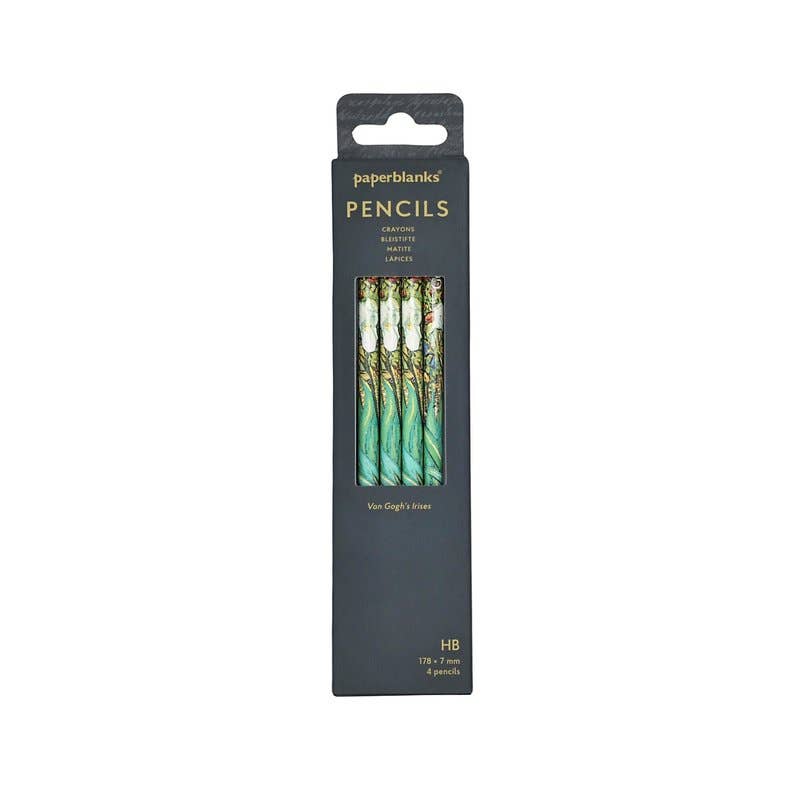 Van Gogh's Irises 4 Pack Pencils, The J. Paul Getty Museum Collection by Pa