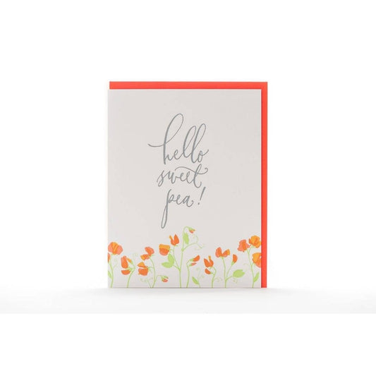 Hello Sweet Pea Card