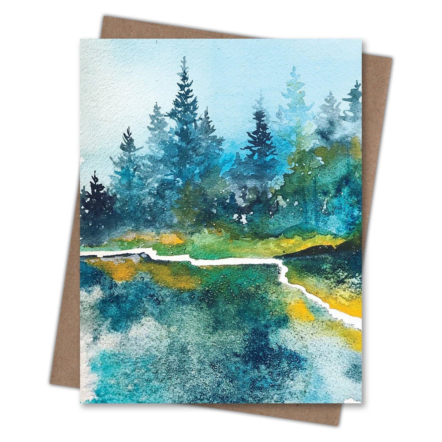 Lakeshore Forest Blank Notecard