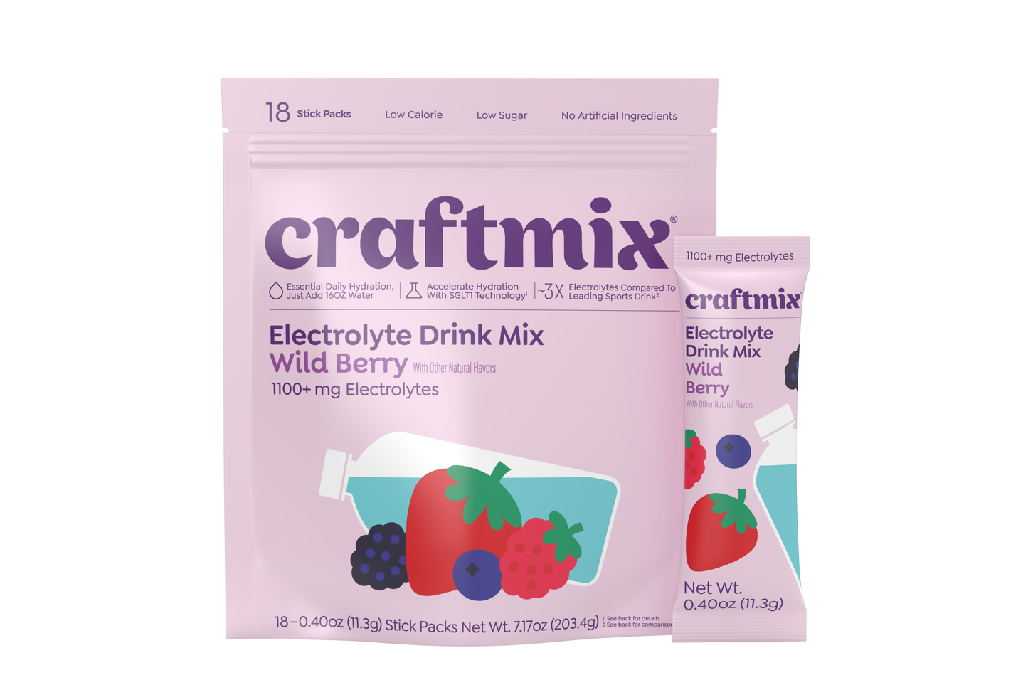 Mixed Berry Hydration Electrolyte Drink Mix