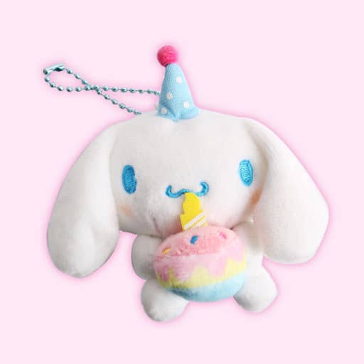 Limited ! Sanrio Party Celebrate Plush Keychain - 13cm