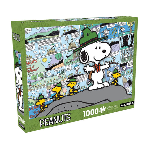 Peanuts Beagle Scouts - Comic 1000 Piece Jigsaw Puzzle - Front & Company: Gift Store