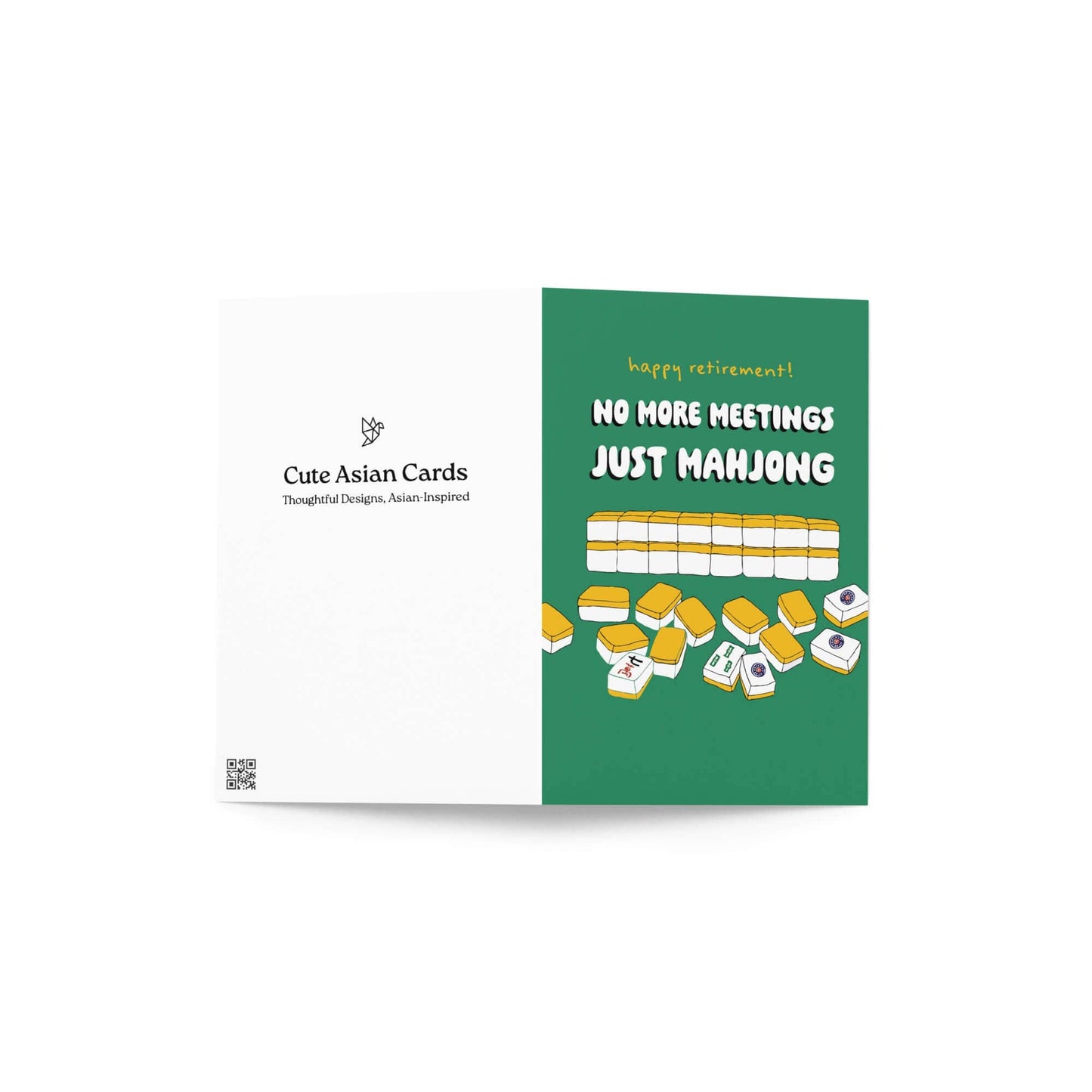 Just Mahjong Funny Retirement Cards | Chinese Game Tile Greetings