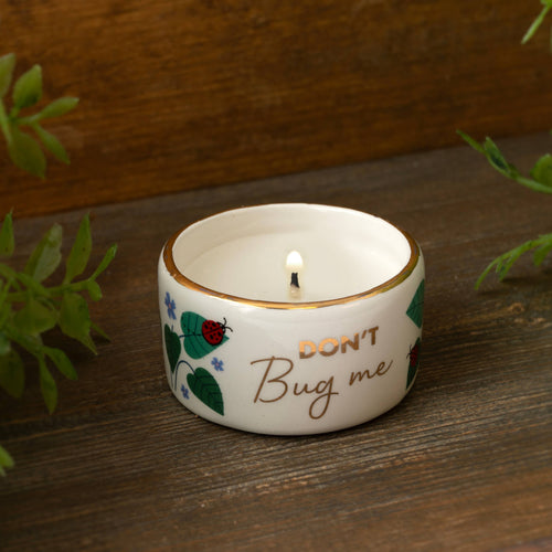 'Dont Bug Me' Citronella Tealight Candle - Front & Company: Gift Store