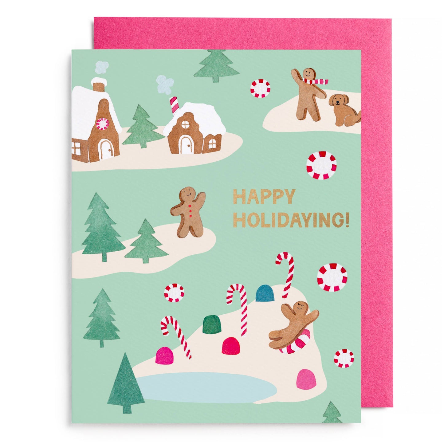 Gingerbread Village Boxed Card Set, Set of 6