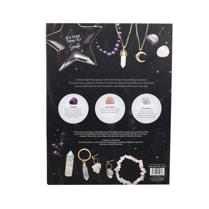 12-Day Crystal Jewellery Christmas Advent Calendar