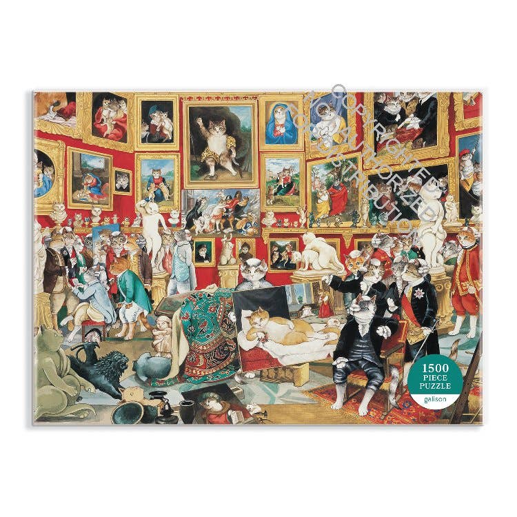 Tribuna of the Uffizi Meowsterpiece of Western Art 1500 Piece Puzzle