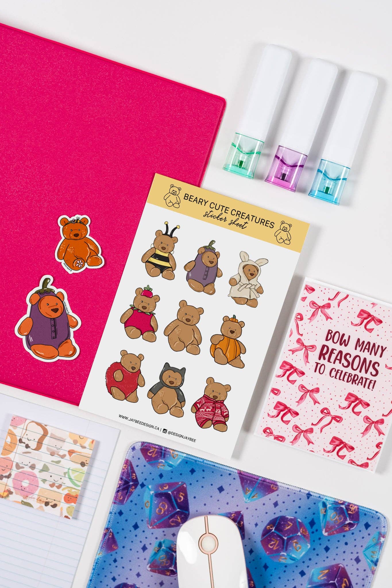Beary Cute Creatures Sticker Sheet
