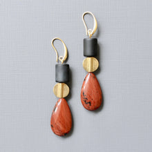 Load image into Gallery viewer, JLTE59 mahogany jasper earrings
