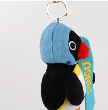 Pingu Winter Snowboard Plush Keychain - Limited Edition