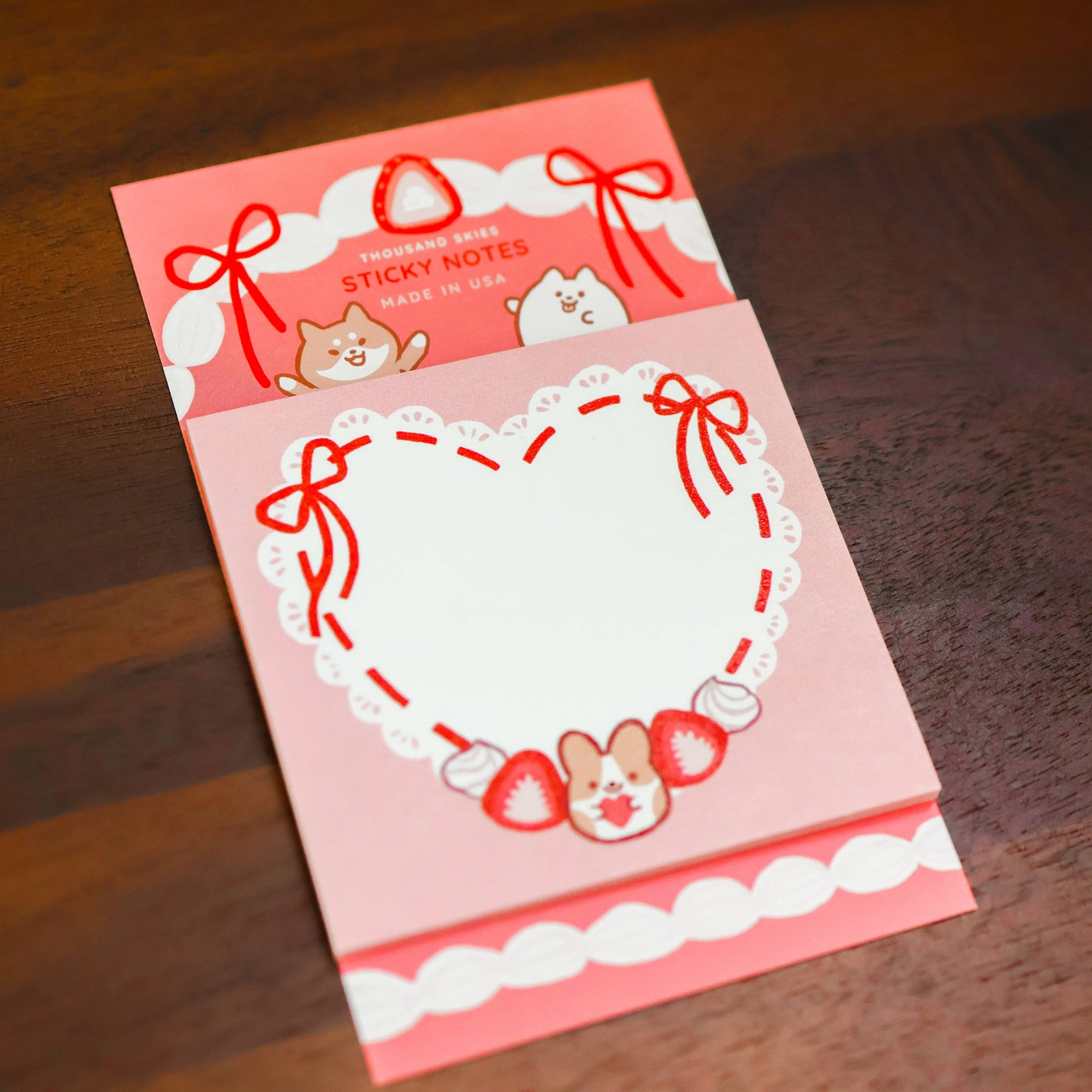 Sticky Notes - Strawberry Cream