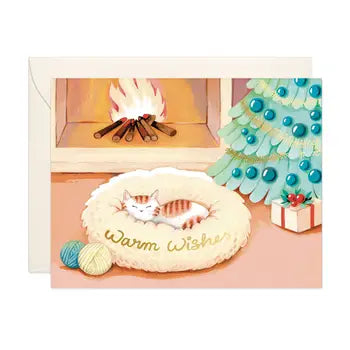 Cat Warm Wishes Card