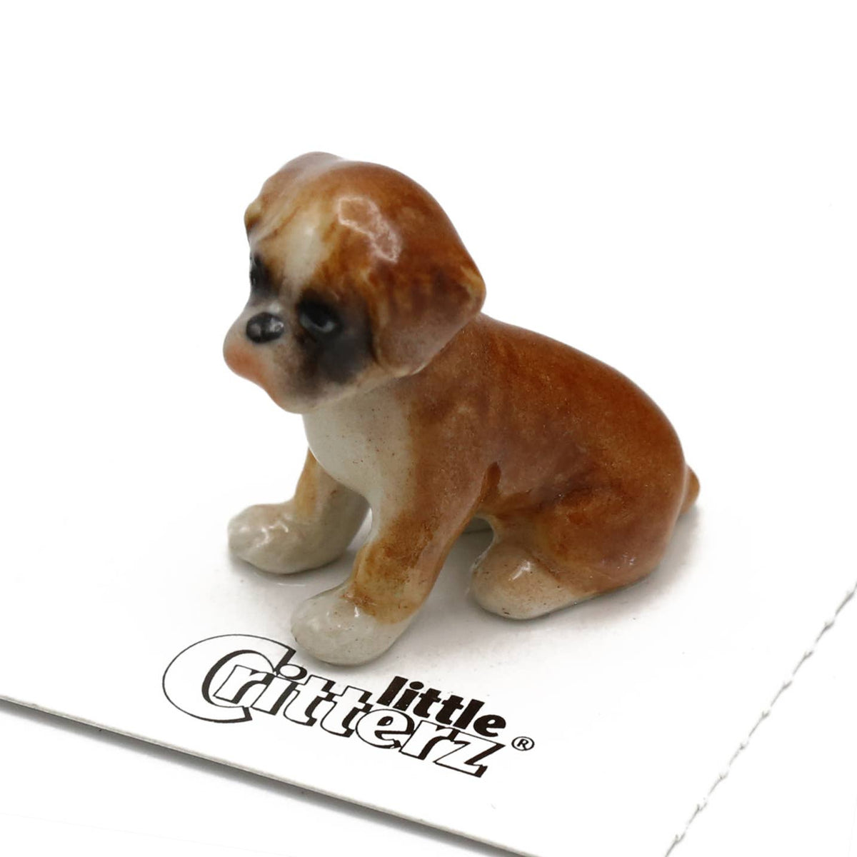 Buddy Boxer Puppy Porcelain Miniature