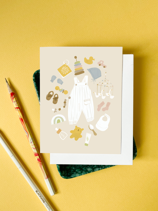 Bébé Things – Gender Neutral Welcome Baby Card