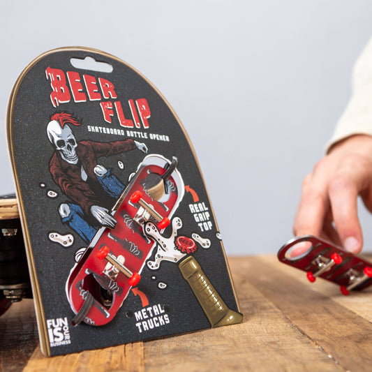 'Bones' Beerflip Skateboard Bottle Opener - Skateboard Gifts