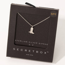 Load image into Gallery viewer, Secret Box Pave Cowboy Boot Pendant Necklace
