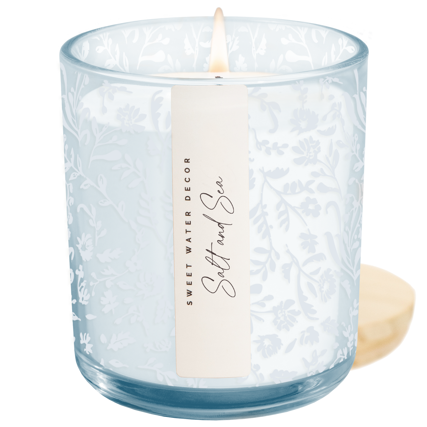 *NEW* Salt and Sea 12 oz Soy Candle, Blue Tinted Jar