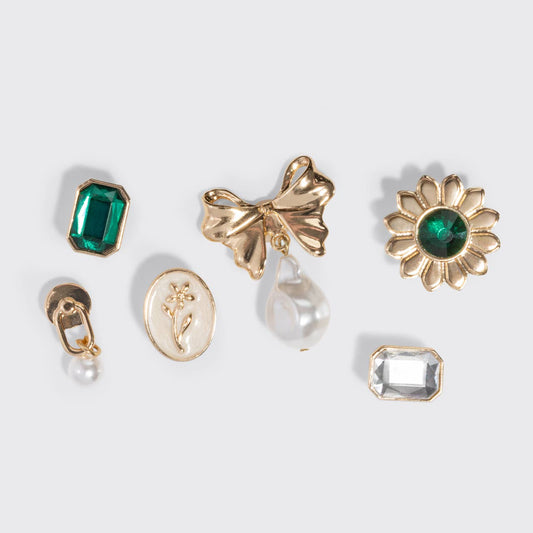 KitschPop Charms 6pc Set - Vintage Emerald